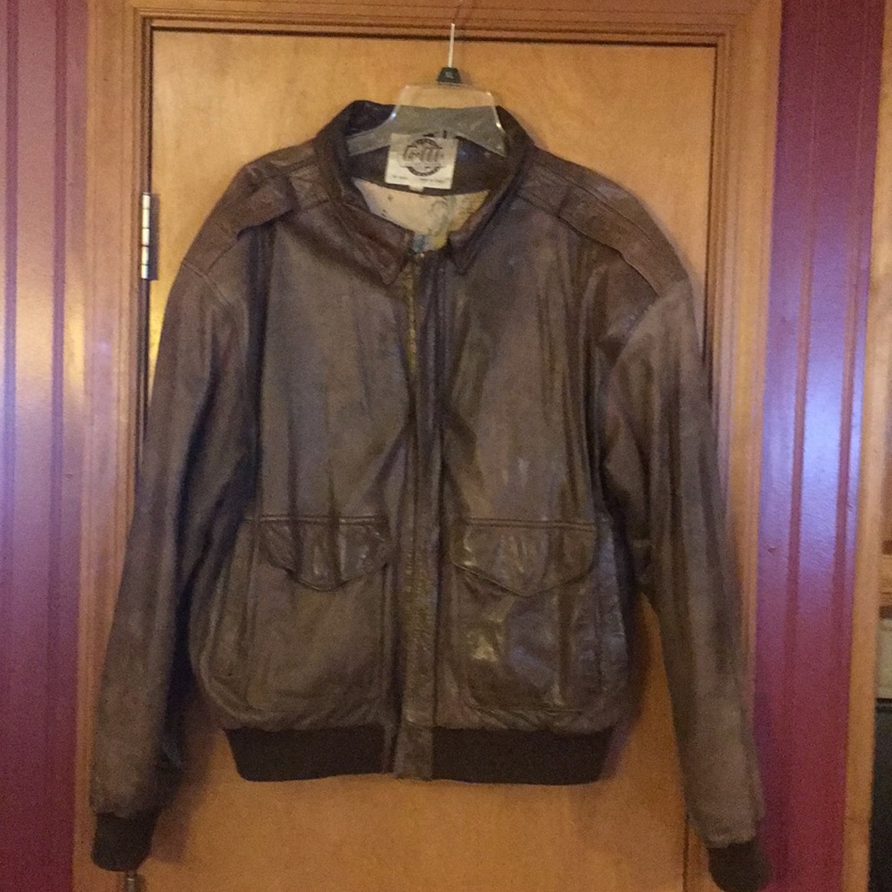 Vintage leather coat